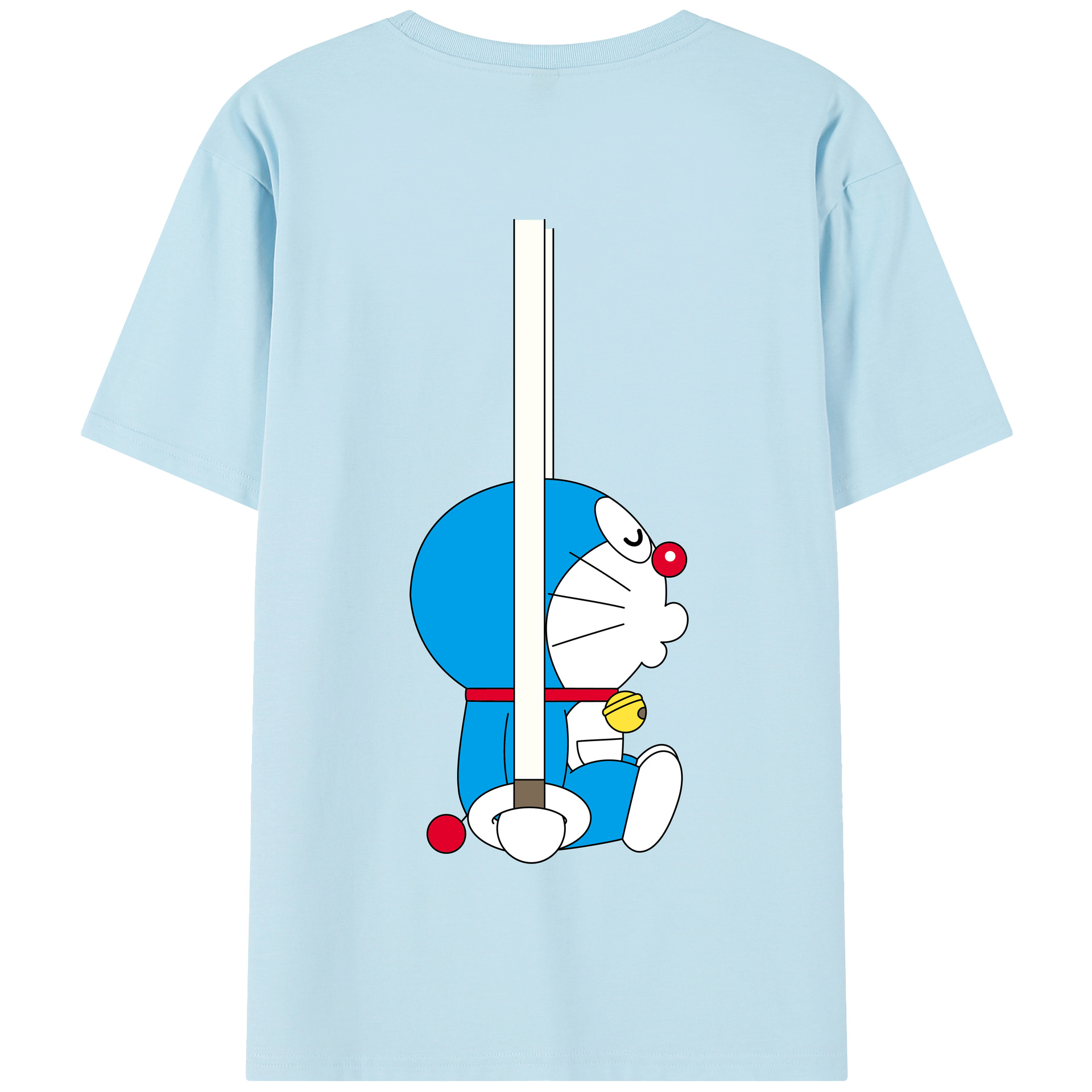（画像用） ドラえもん Doraemon 綿100％半袖Tシャツ（背面プリント）